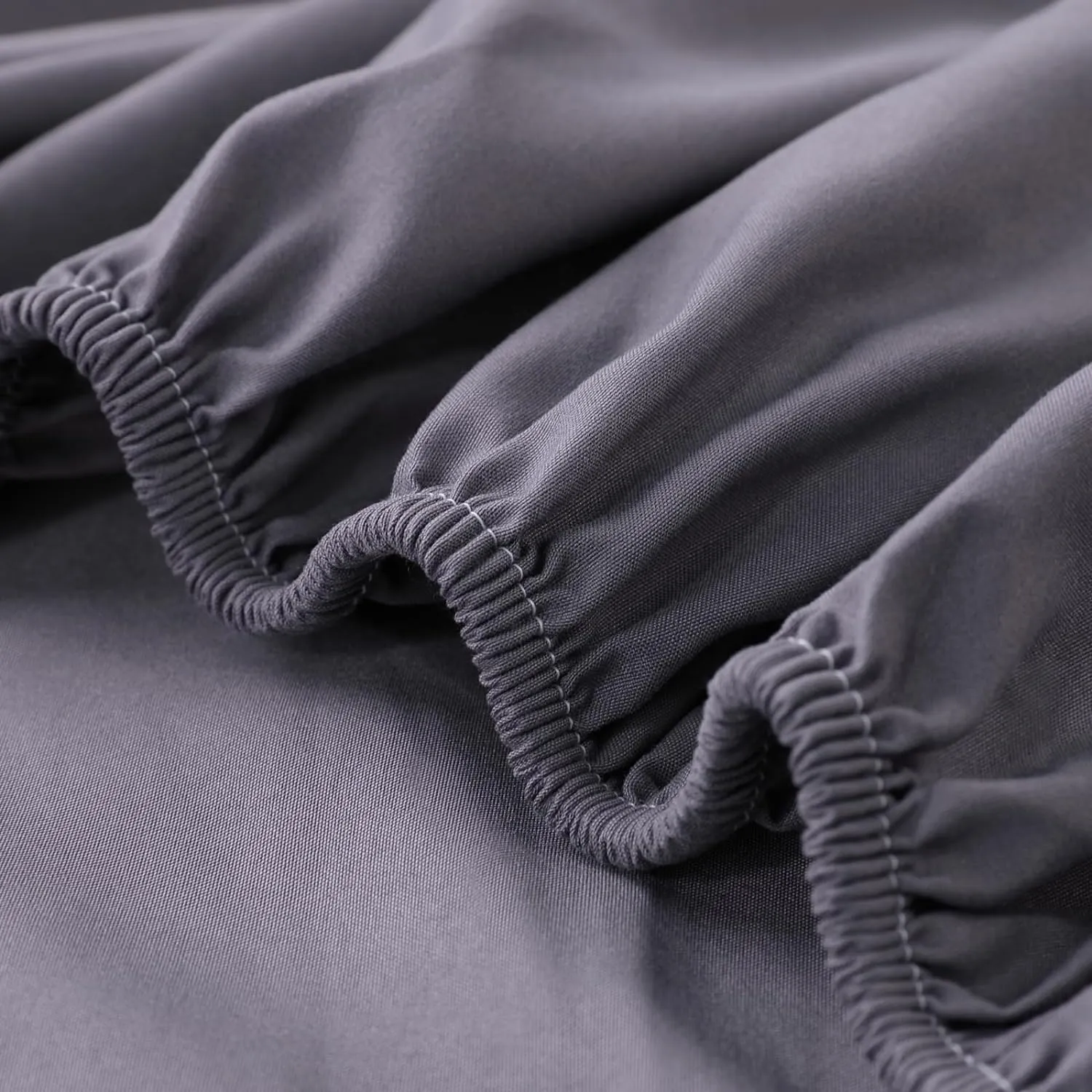 Kuber Industries Double Bed Mattress ProtectorBed Protecter with Elastic 180x200 CM-Pack of 5 (Dark Grey)