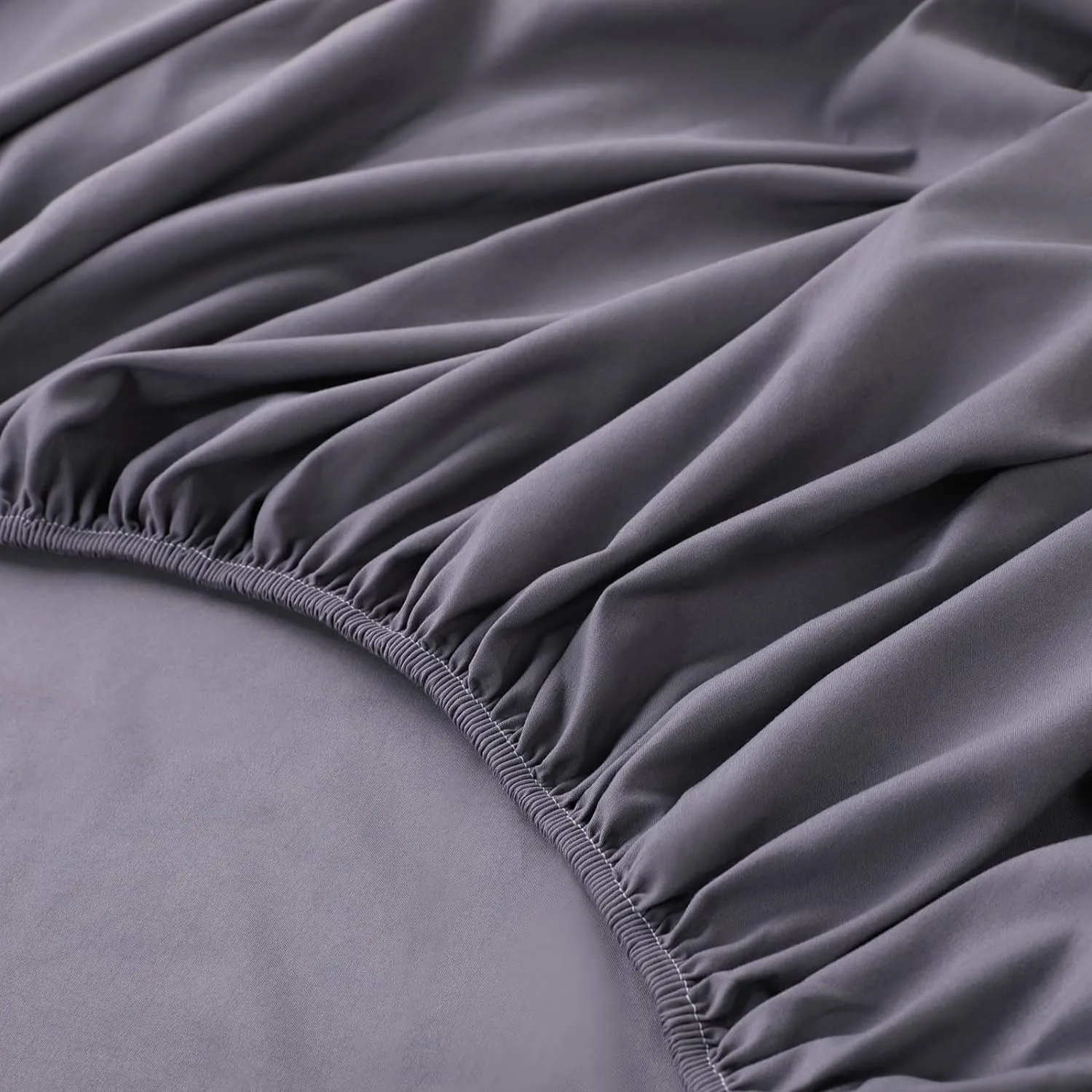 Kuber Industries Double Bed Mattress ProtectorBed Protecter with Elastic 180x200 CM-Pack of 5 (Dark Grey)