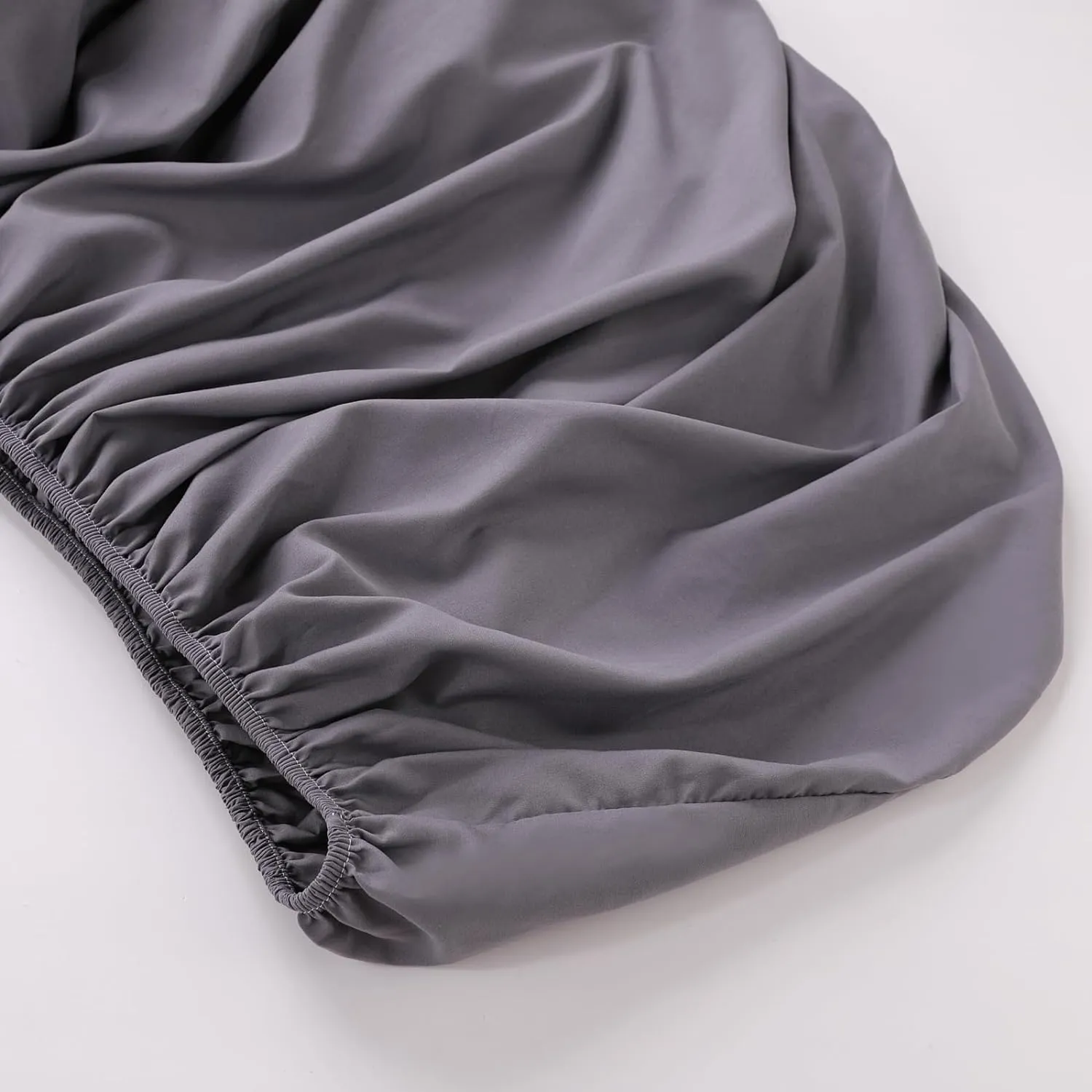 Kuber Industries Double Bed Mattress ProtectorBed Protecter with Elastic 180x200 CM-Pack of 5 (Dark Grey)