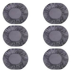 Kuber Industries Double Bed Mattress ProtectorBed Protecter with Elastic 180x200 CM-Pack of 6 (Dark Grey)