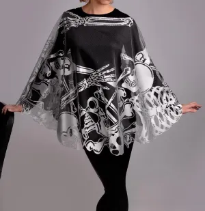 Lace and Bones Poncho