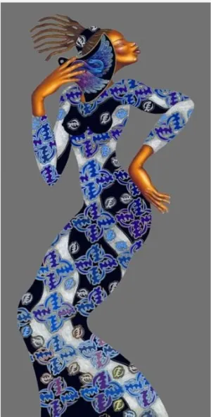 Lady Locks - 17x37 limited edition print - Poncho Brown and Charles Bibbs