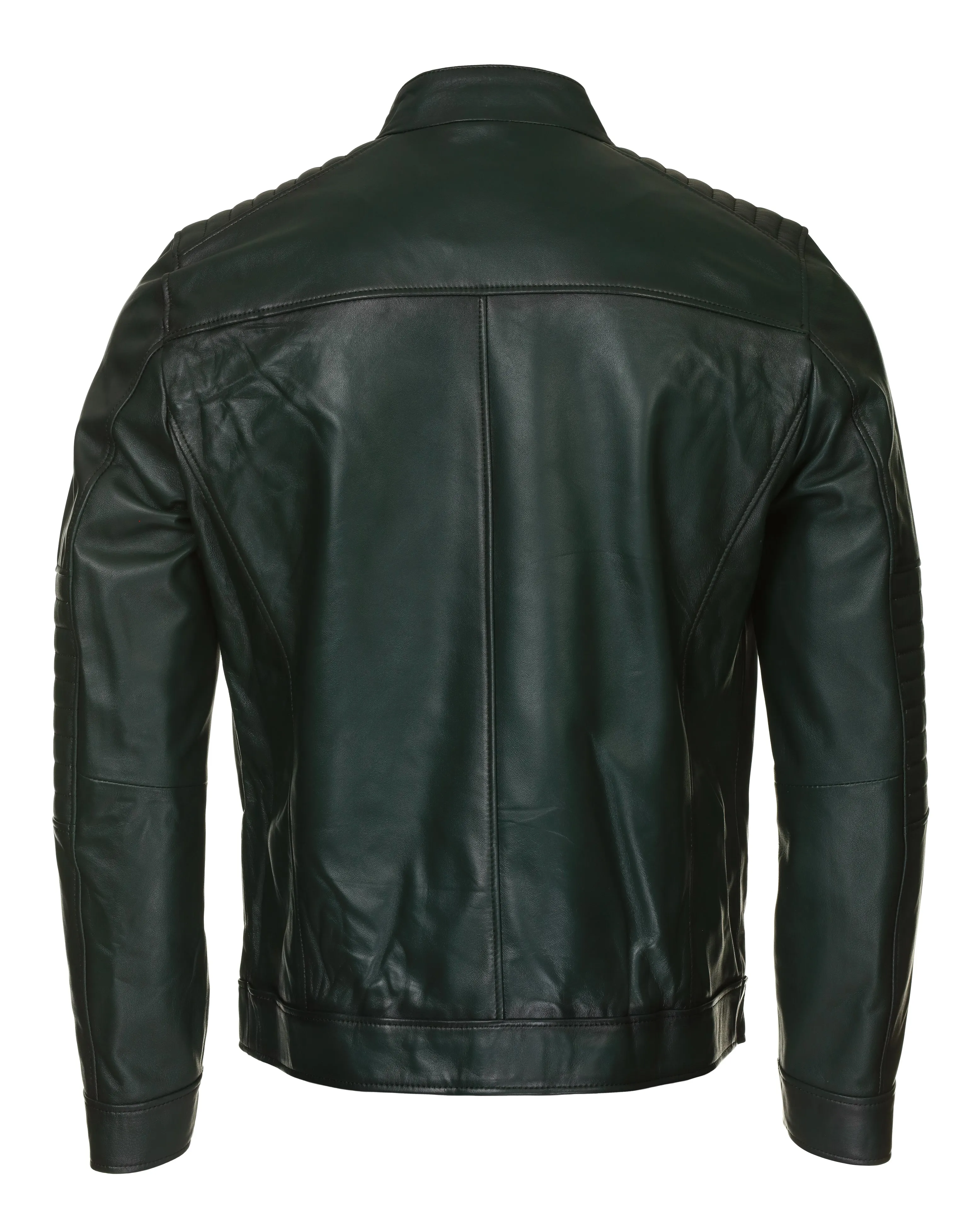 Lambskin Leather Jacket - Green