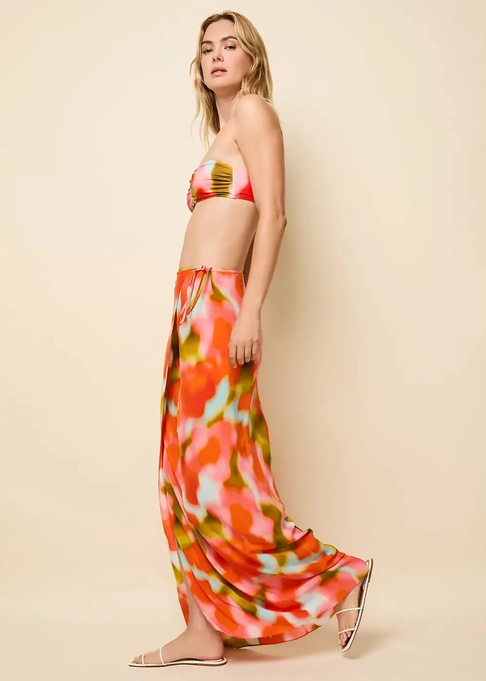 Leau Skirt Blur Print
