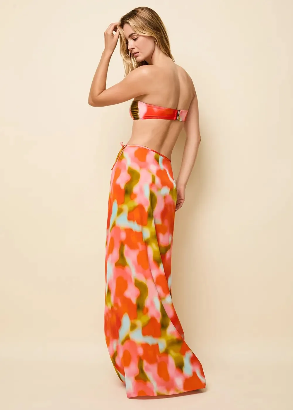 Leau Skirt Blur Print