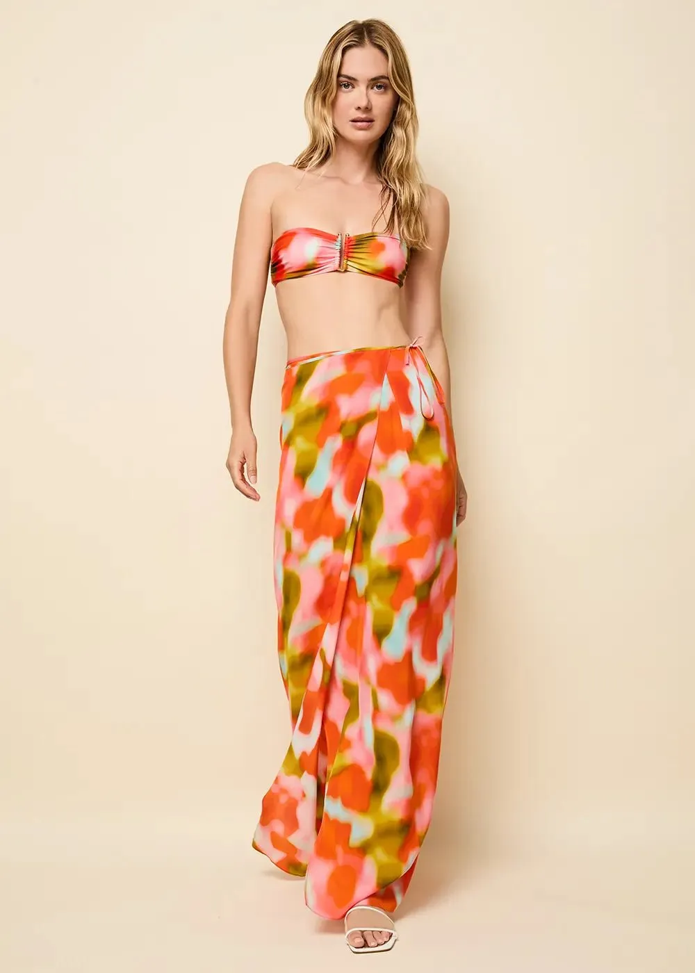 Leau Skirt Blur Print