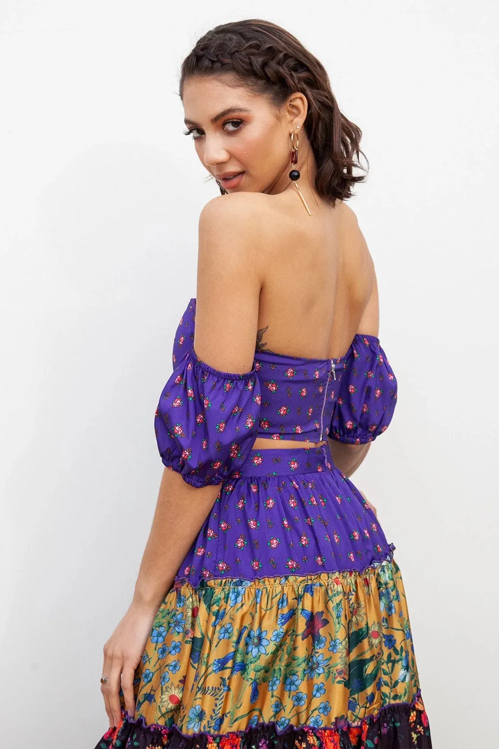 Leslie Multi-Color Maxi Two Set Love Heals Violeta