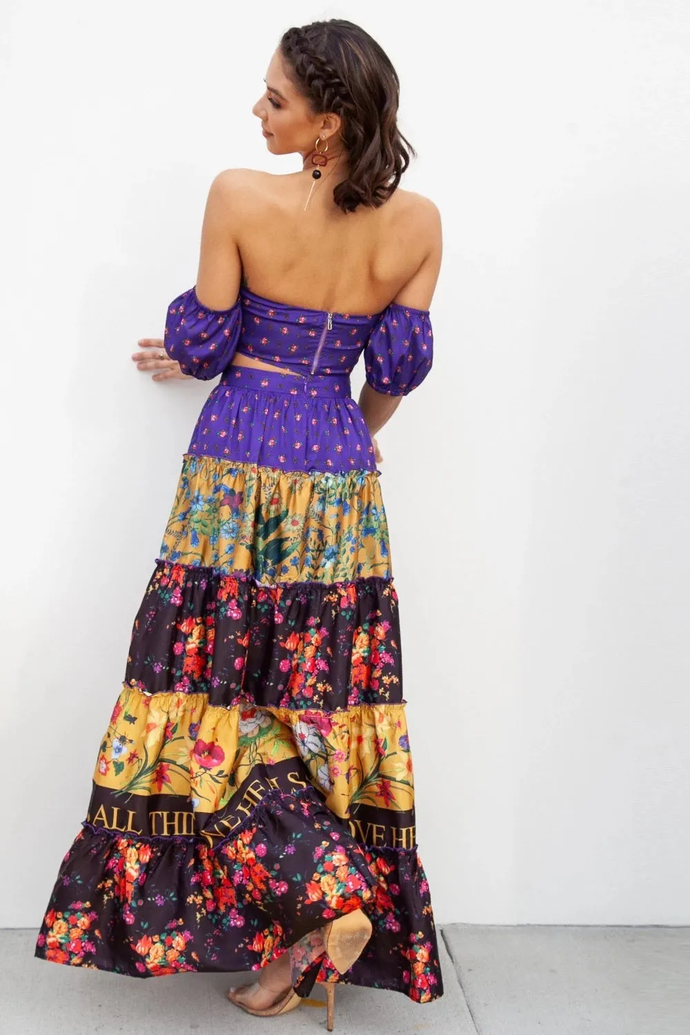 Leslie Multi-Color Maxi Two Set Love Heals Violeta