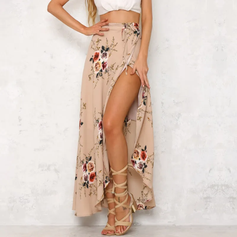Long Casual High Waist Skirt