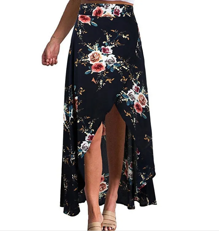 Long Casual High Waist Skirt