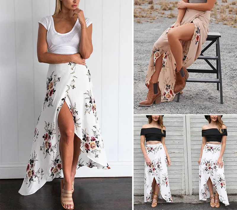 Long Casual High Waist Skirt