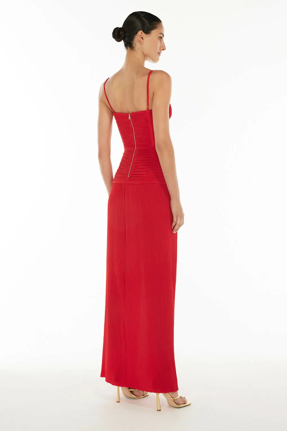 Manning Cartell Double Time Pleat Dress - Red