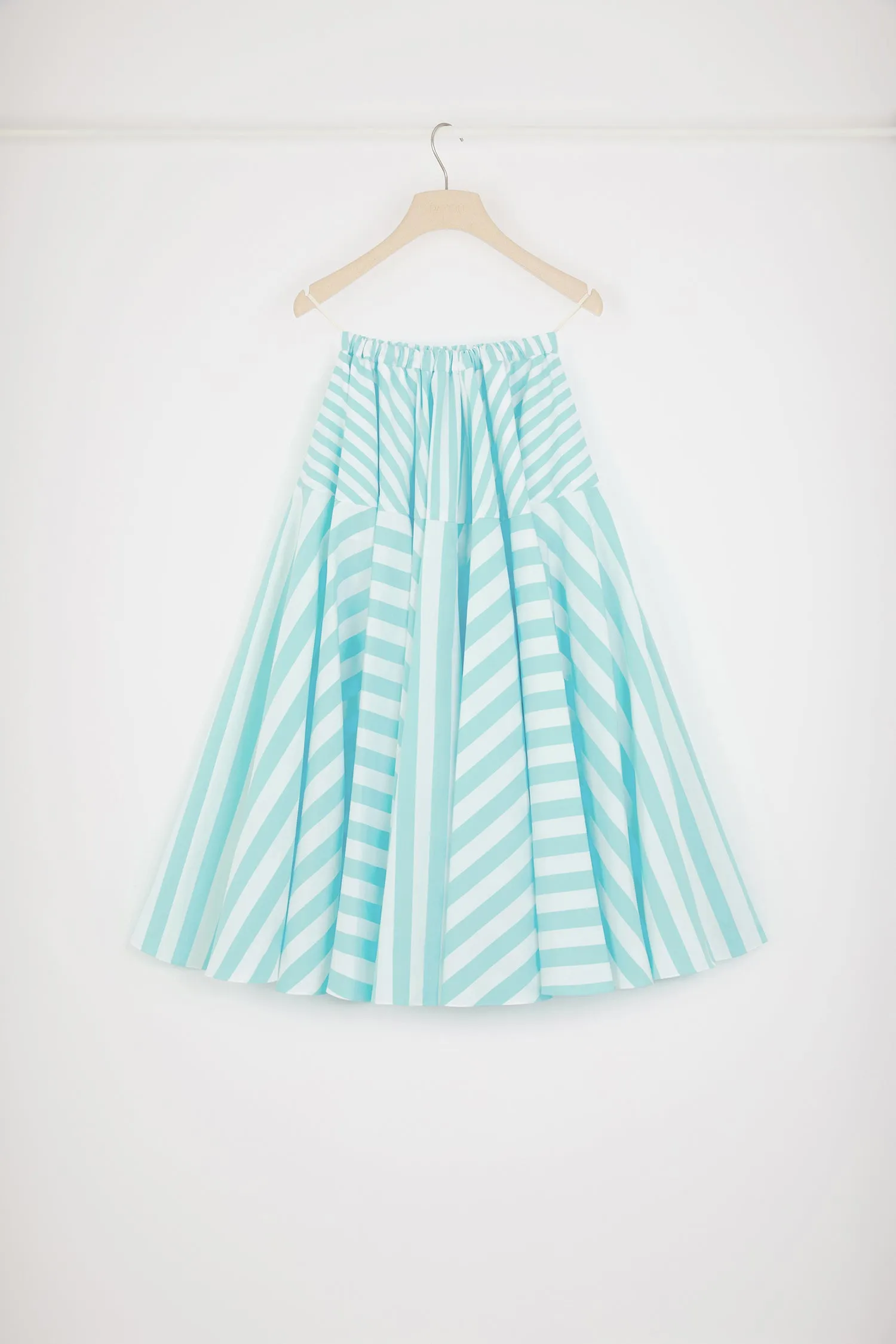 Maxi skirt in printed cotton