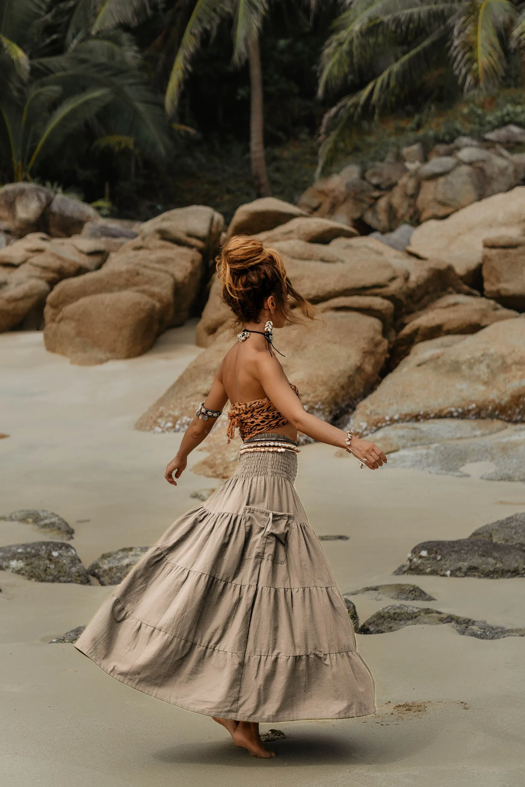 Maxi Skirt Keela Beige