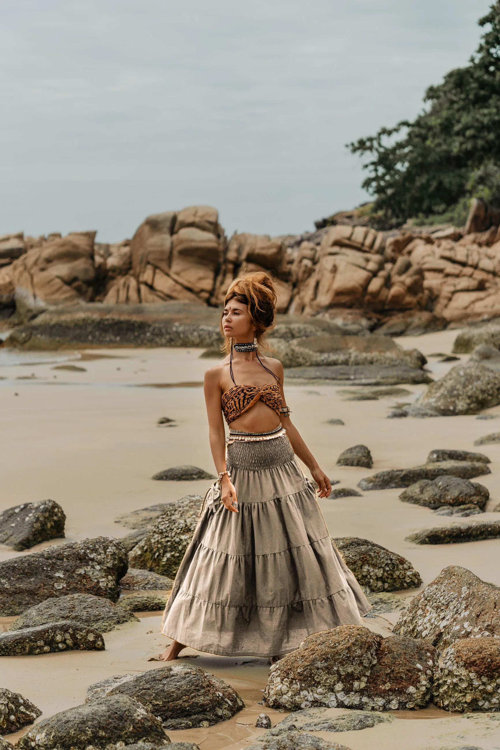 Maxi Skirt Keela Beige