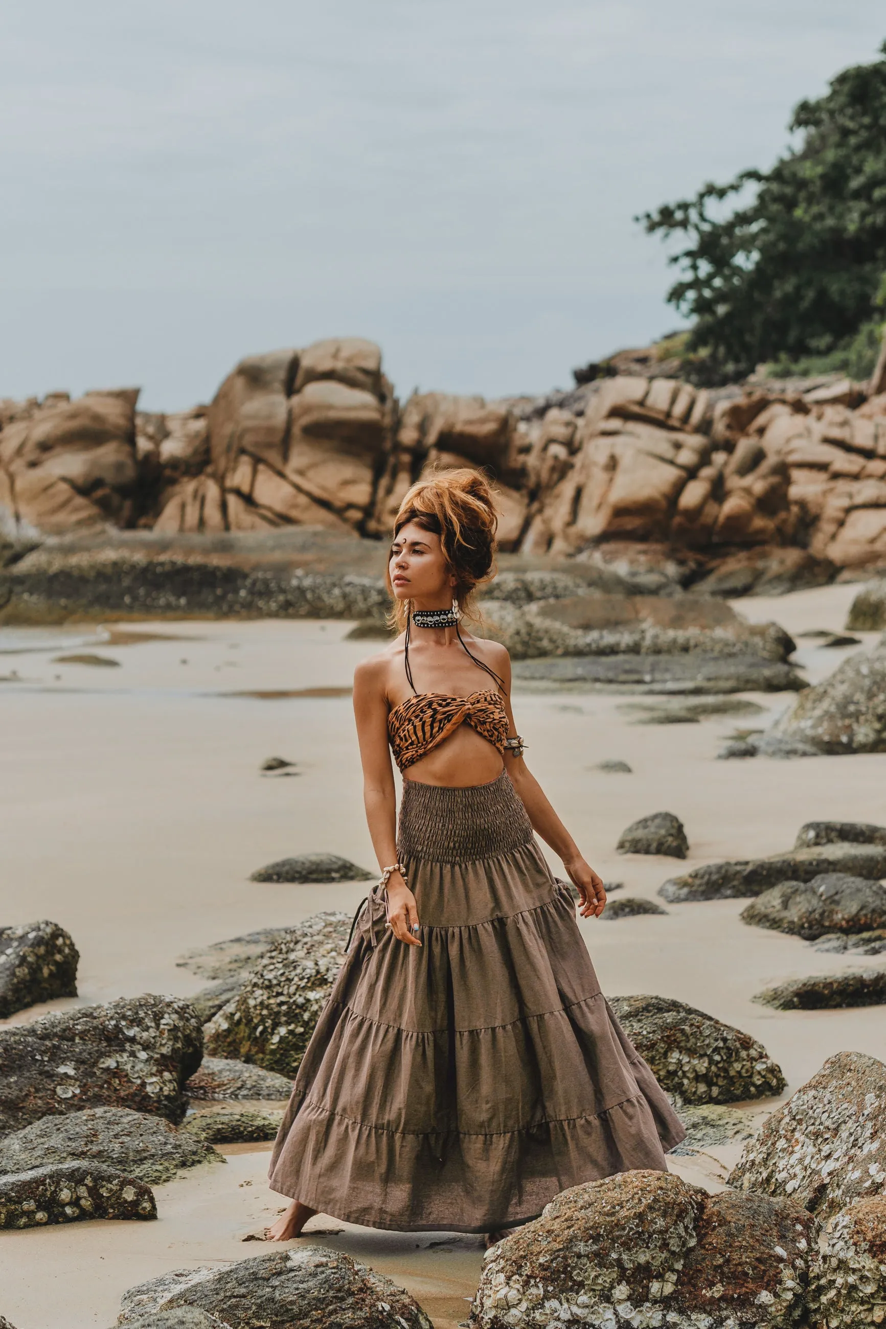 Maxi Skirt Keela Desert Orchid