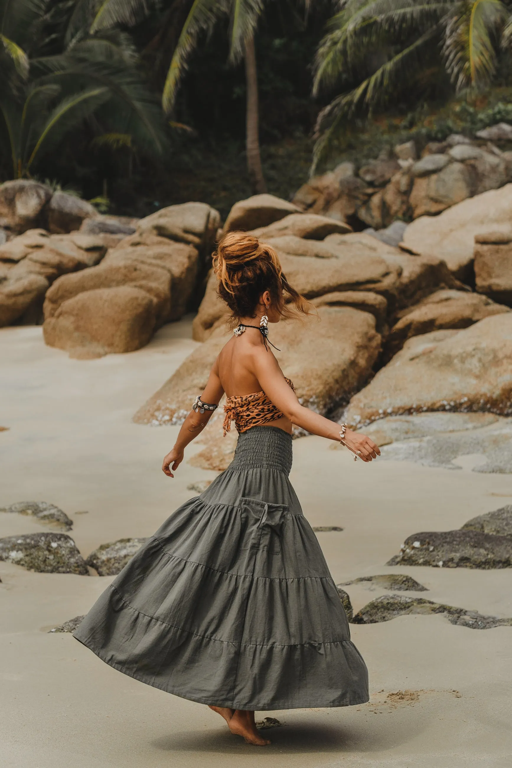 Maxi Skirt Keela Grey
