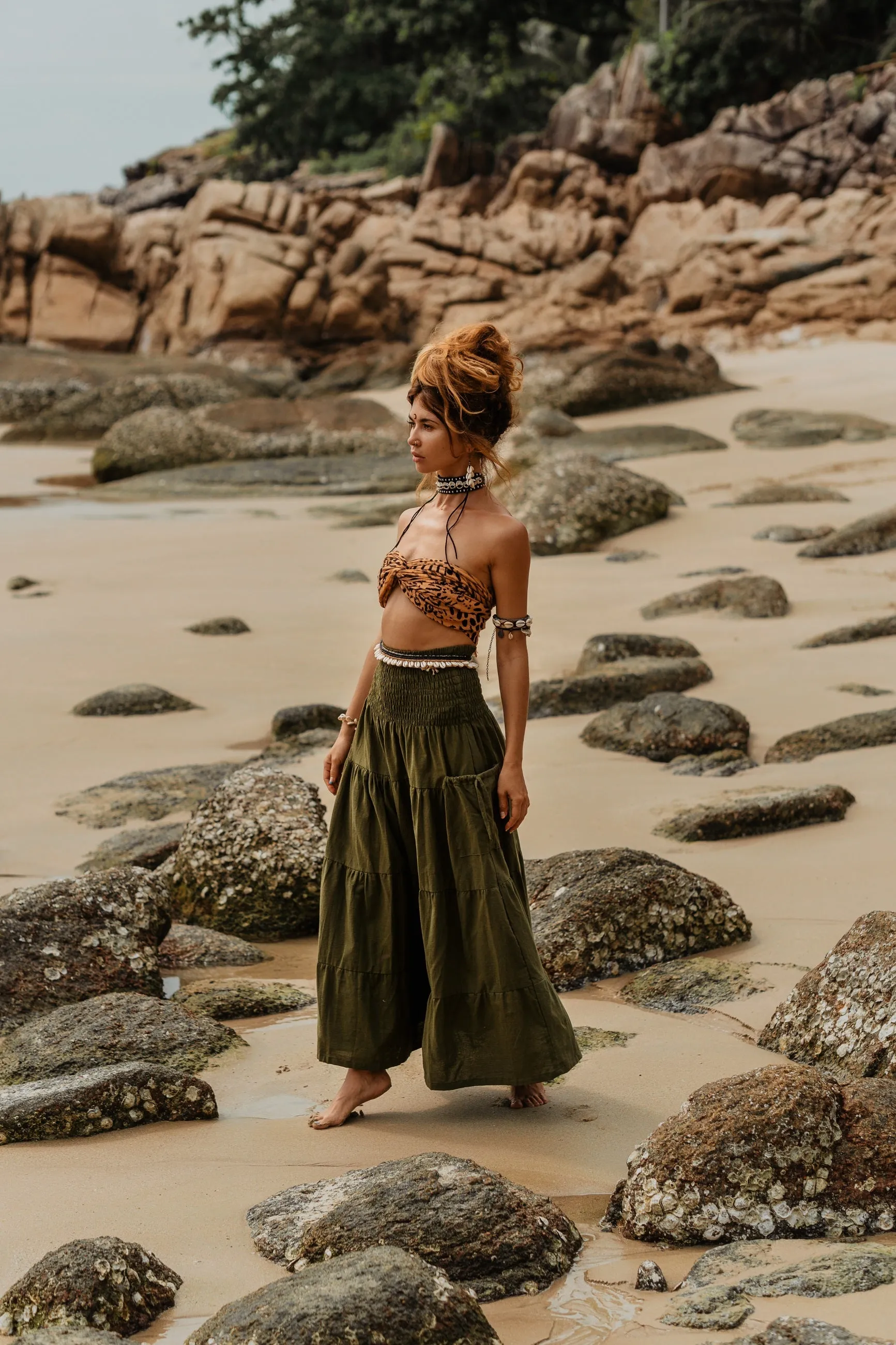 Maxi Skirt Keela Olive
