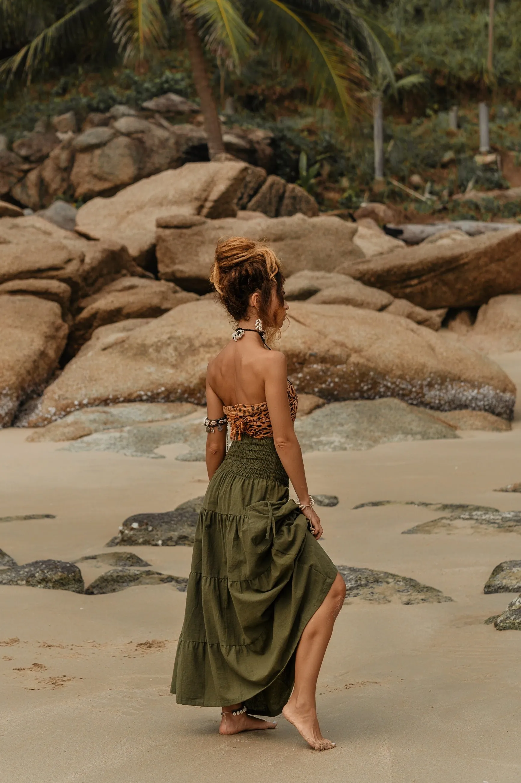 Maxi Skirt Keela Olive