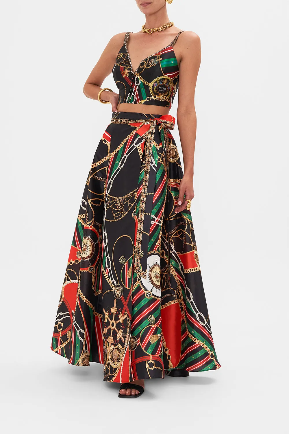 MAXI WRAP SKIRT CLUB APERITIVO