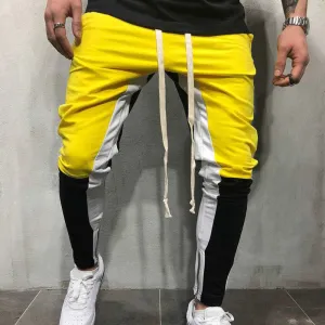 Men's Cotton Slim Sweatpants With Elastic Waist