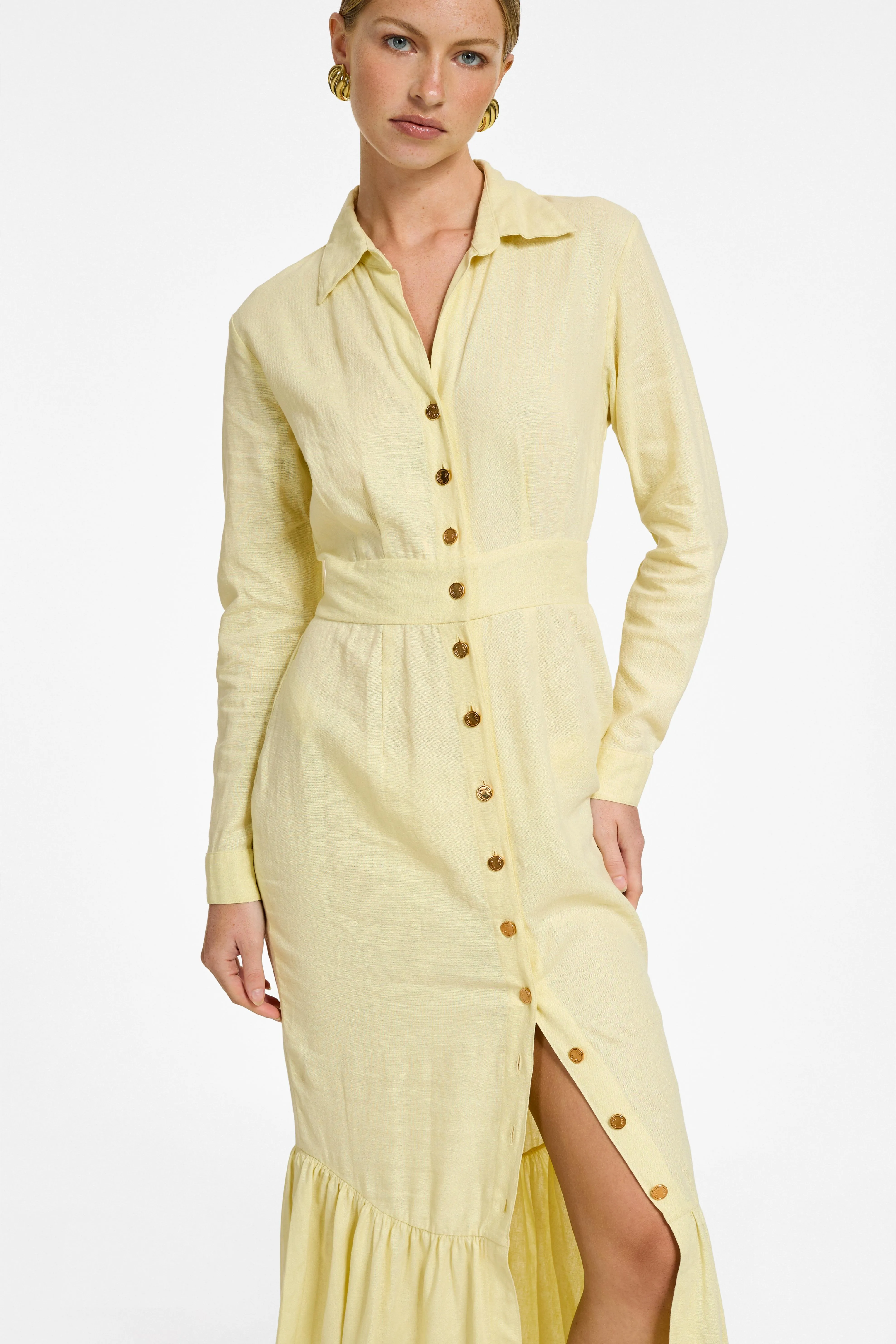 Mere Maxi Dress - Limon Linen