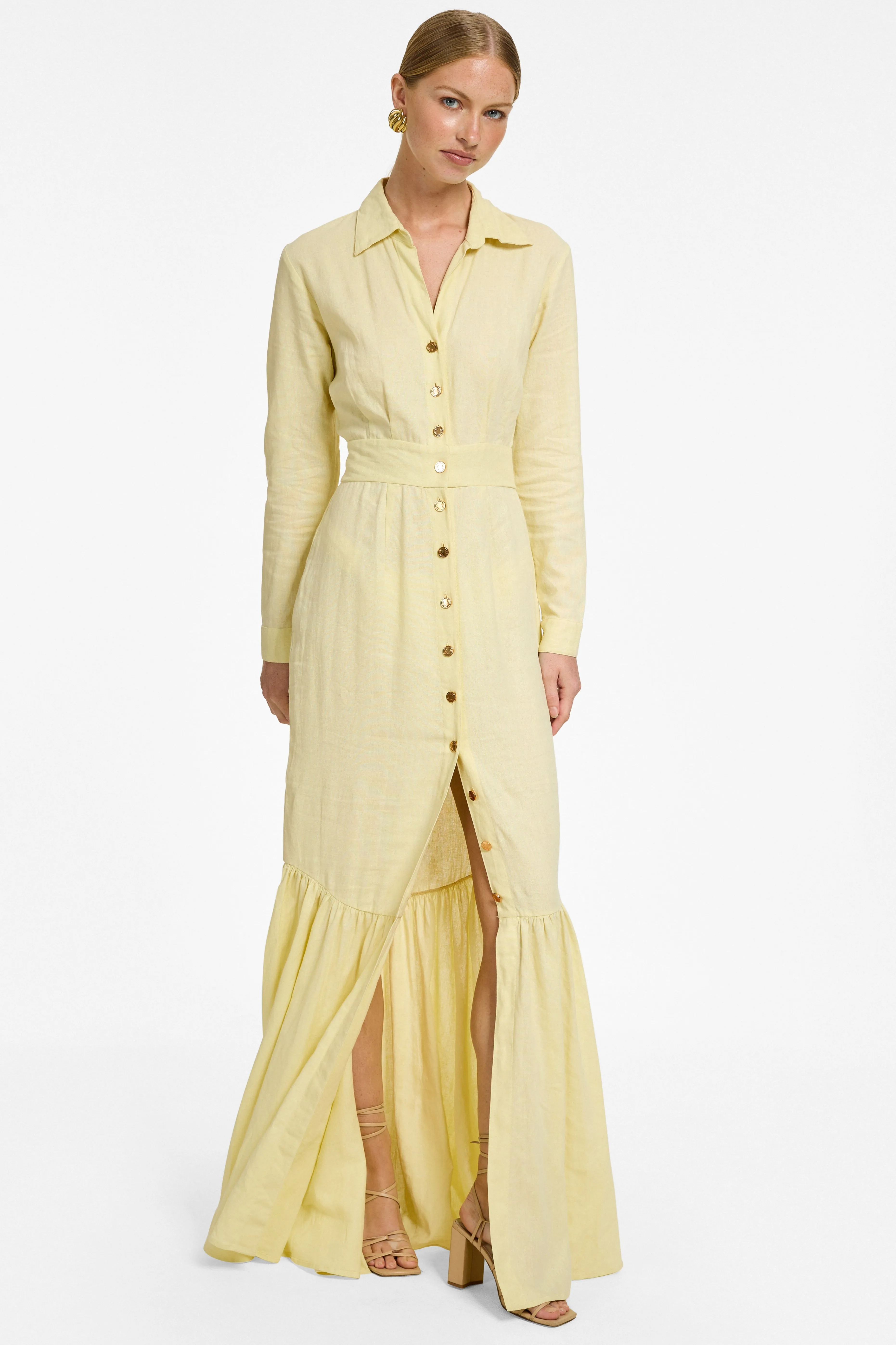 Mere Maxi Dress - Limon Linen
