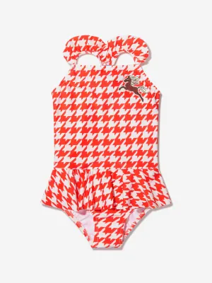 Mini Rodini Girls Houndstooth Skirt UV Swimsuit