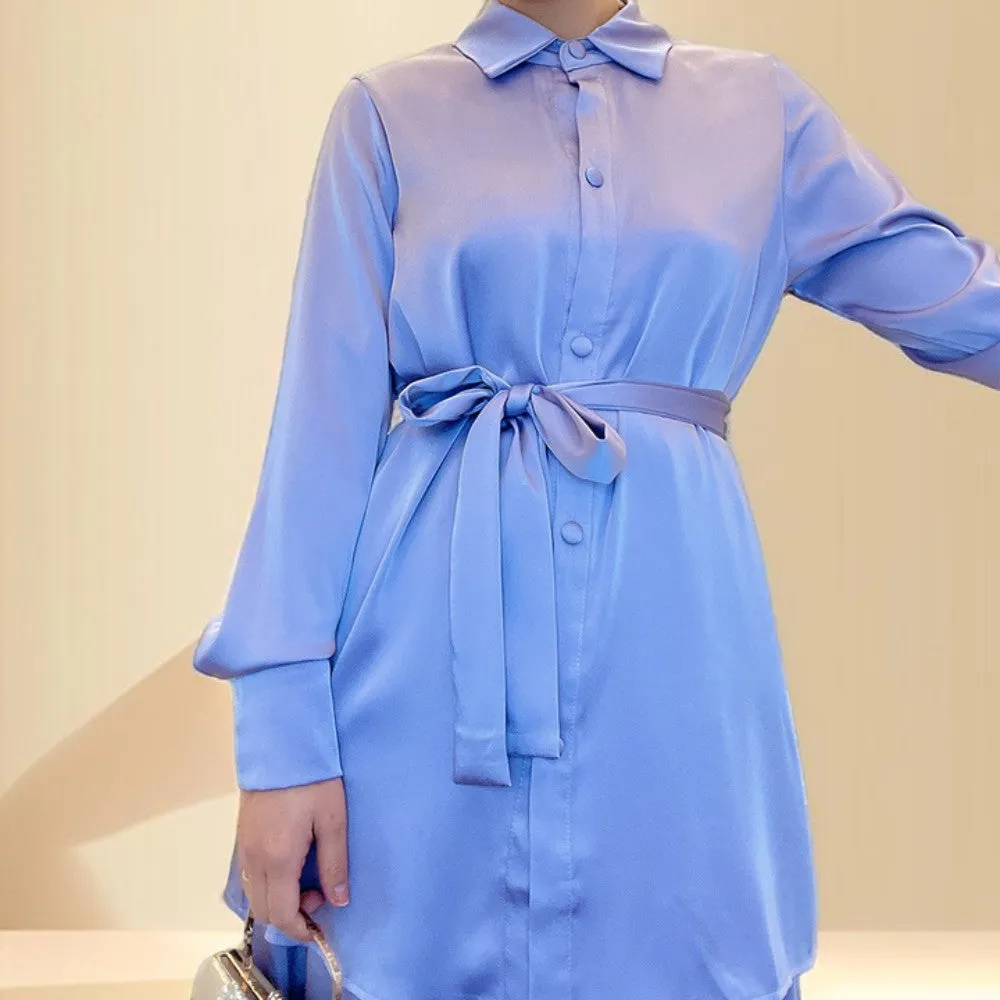 Modest Maxi Skirt and Button-Down Top Set
