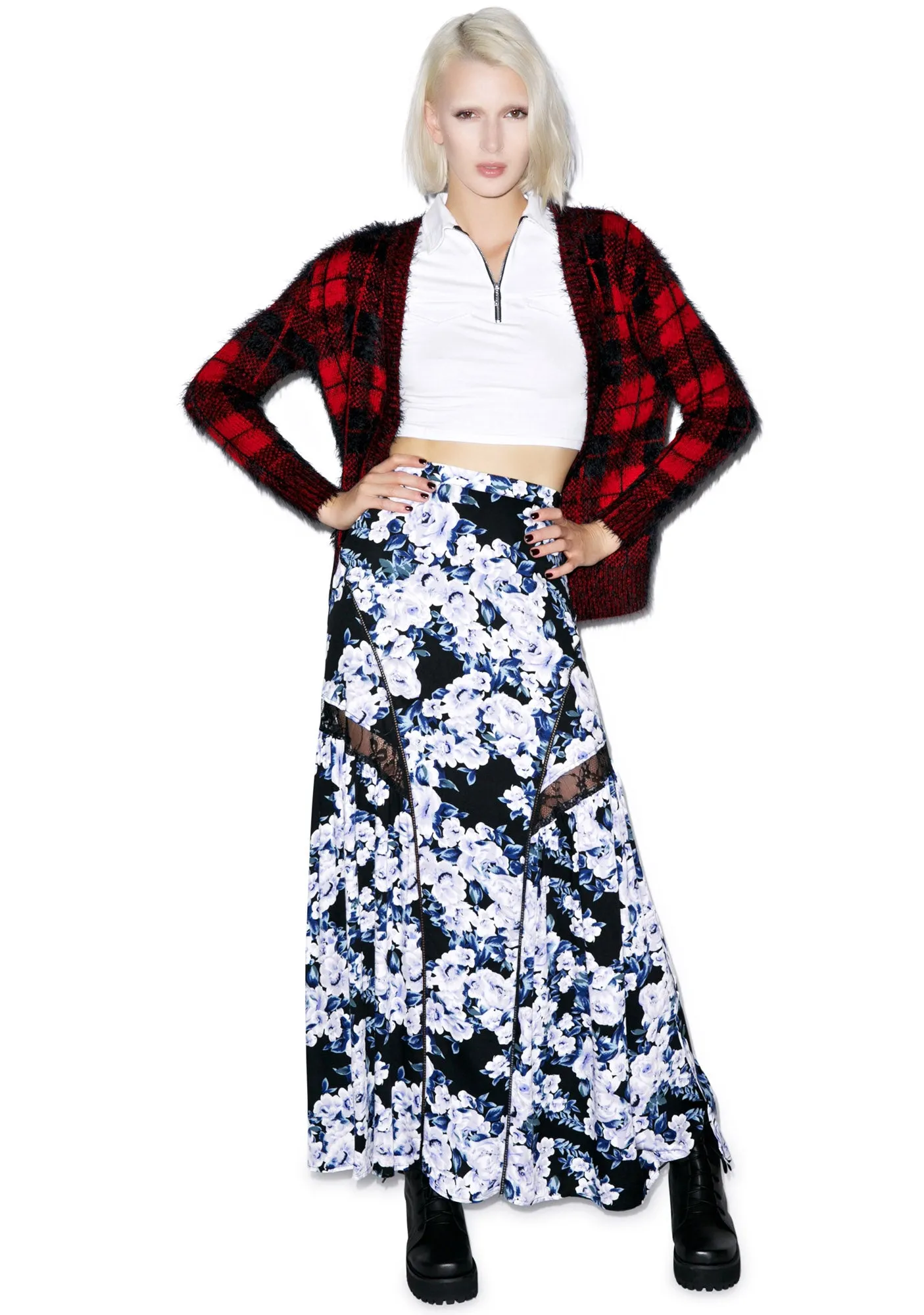 Moonlit Fountain Maxi Skirt