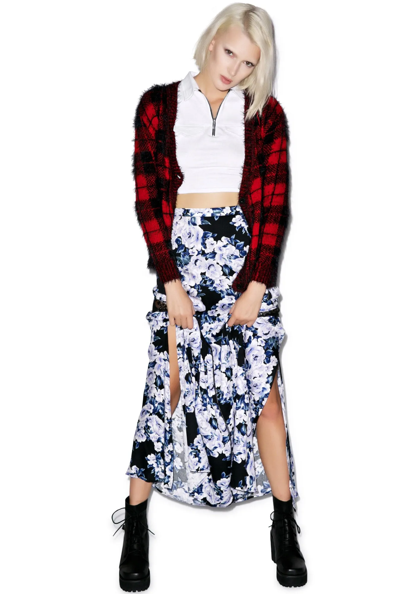 Moonlit Fountain Maxi Skirt