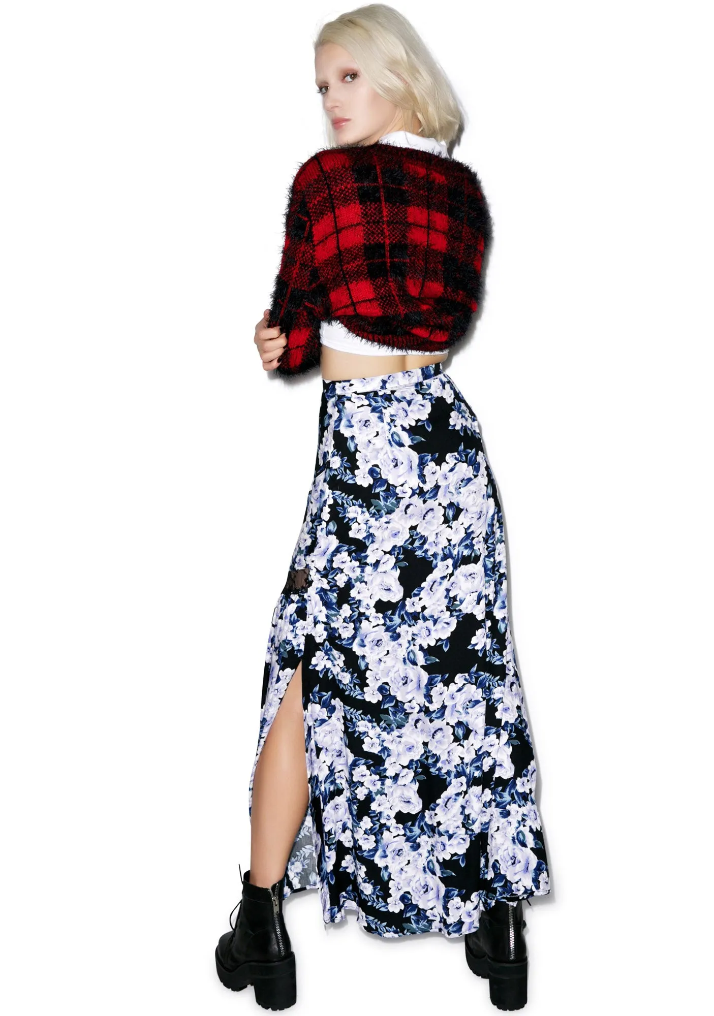 Moonlit Fountain Maxi Skirt