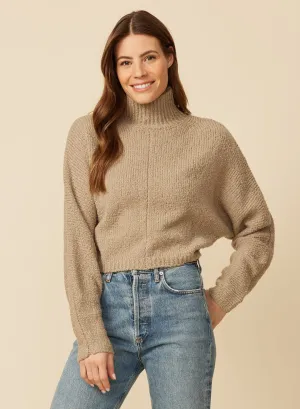 Napa Boucle Turtleneck - Driftwood