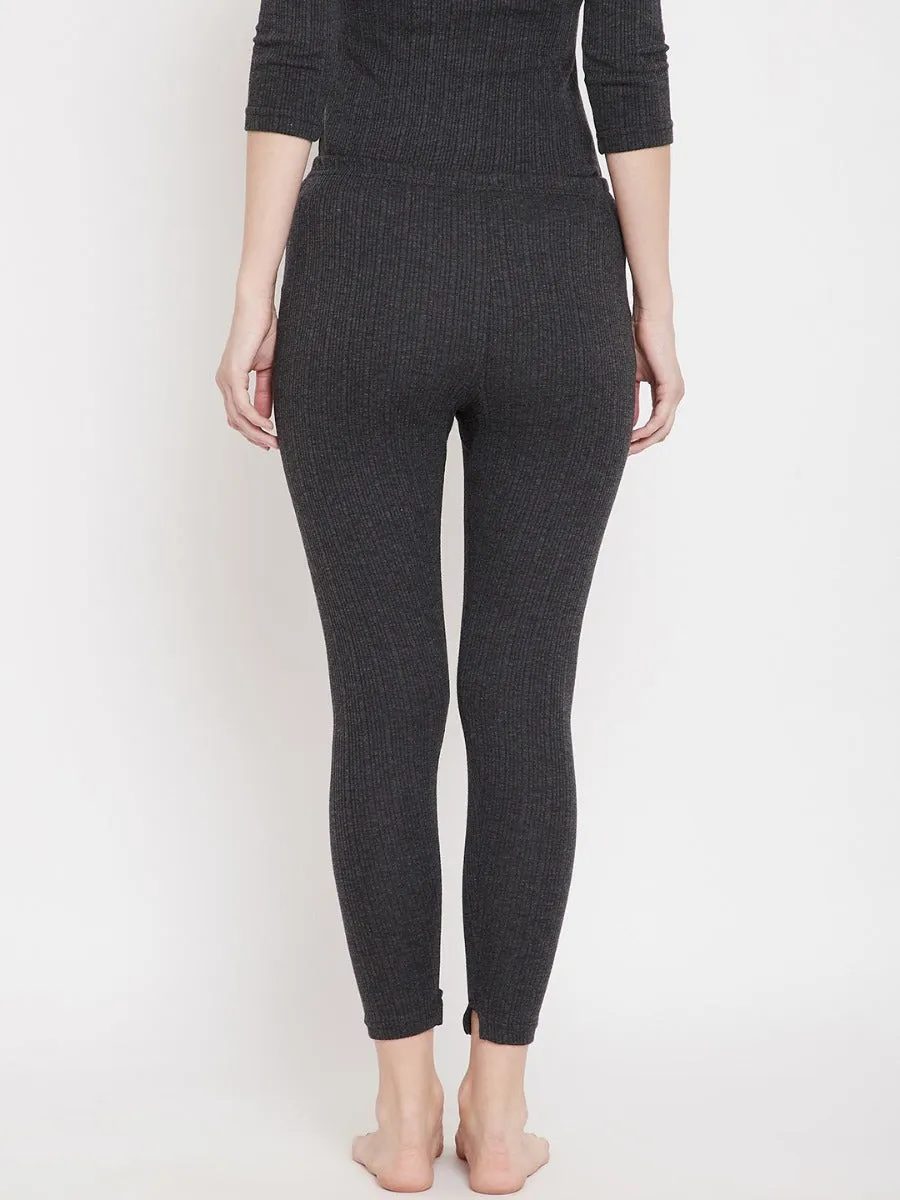 Neva Thermal Lower for Women - Anthra (Mod Quilt)