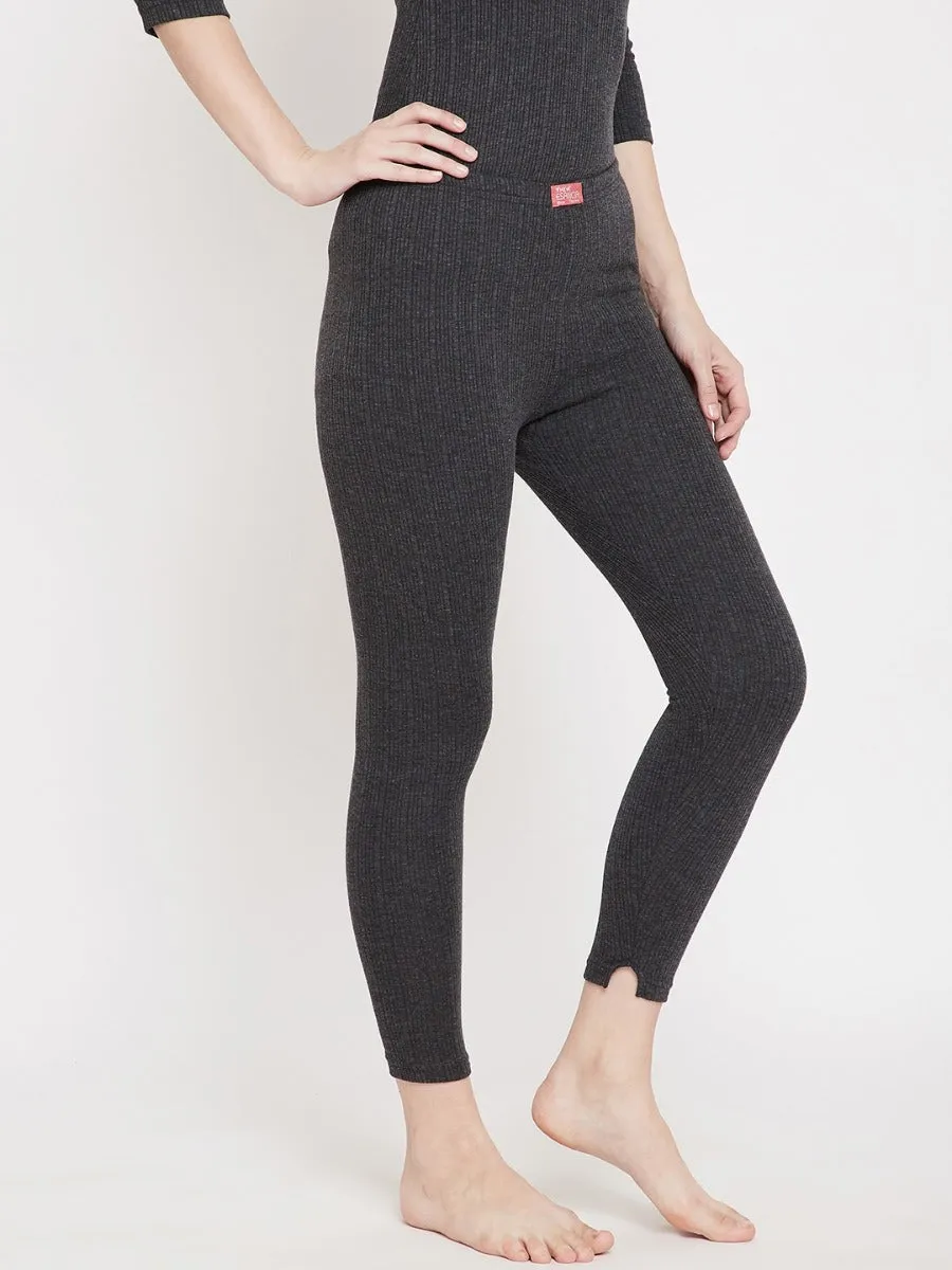 Neva Thermal Lower for Women - Anthra (Mod Quilt)
