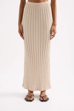 Nude Lucy - Taiyo Knit Skirt (Oat)