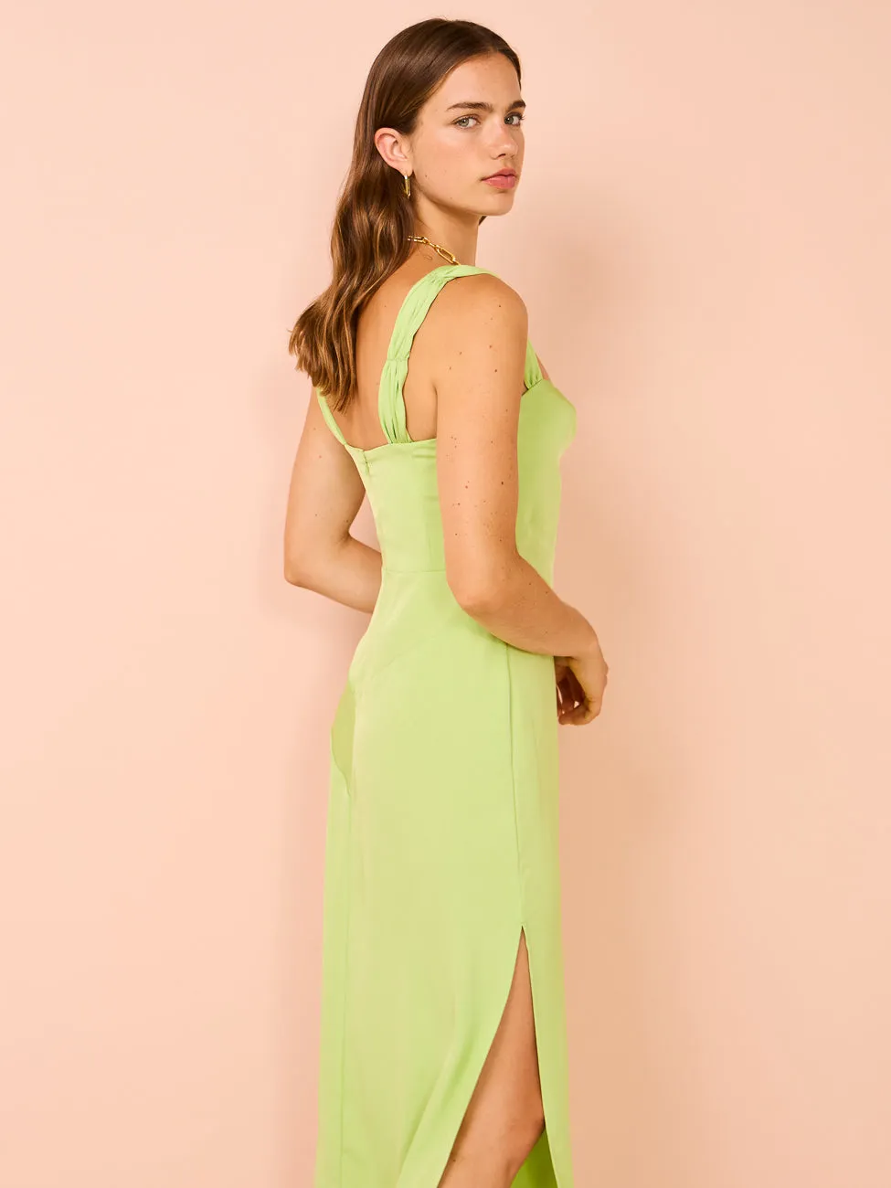 One Fell Swoop Ella Dress in Green Grape