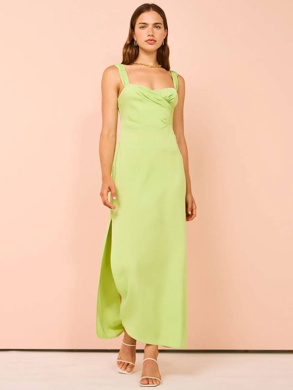One Fell Swoop Ella Dress in Green Grape