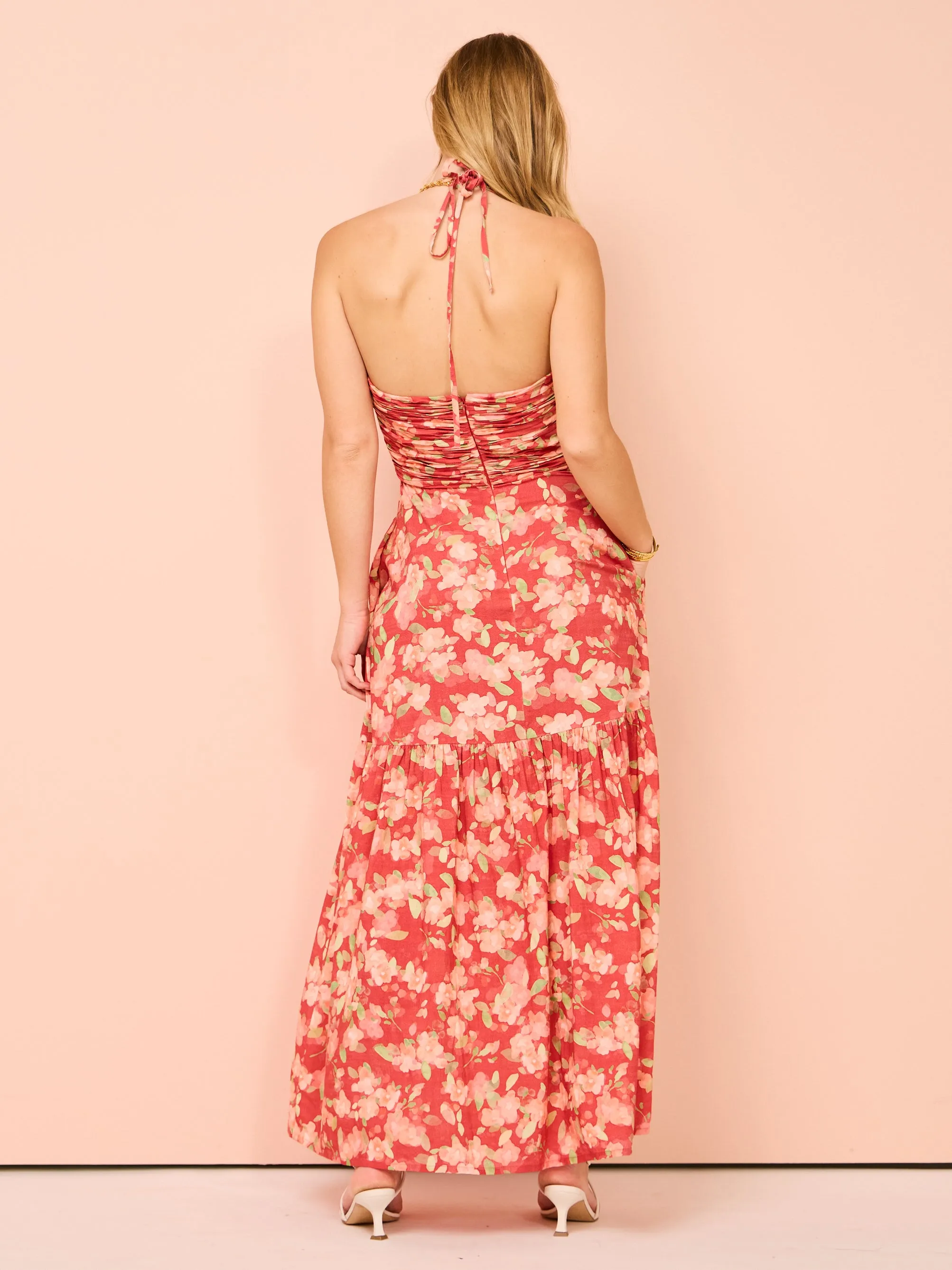 Peony Reminisce Maxi Dress in Sourvenirs
