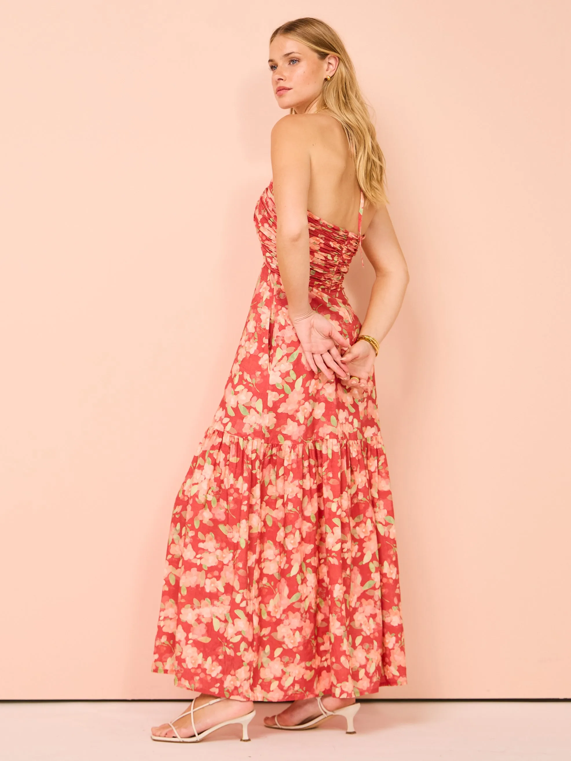Peony Reminisce Maxi Dress in Sourvenirs