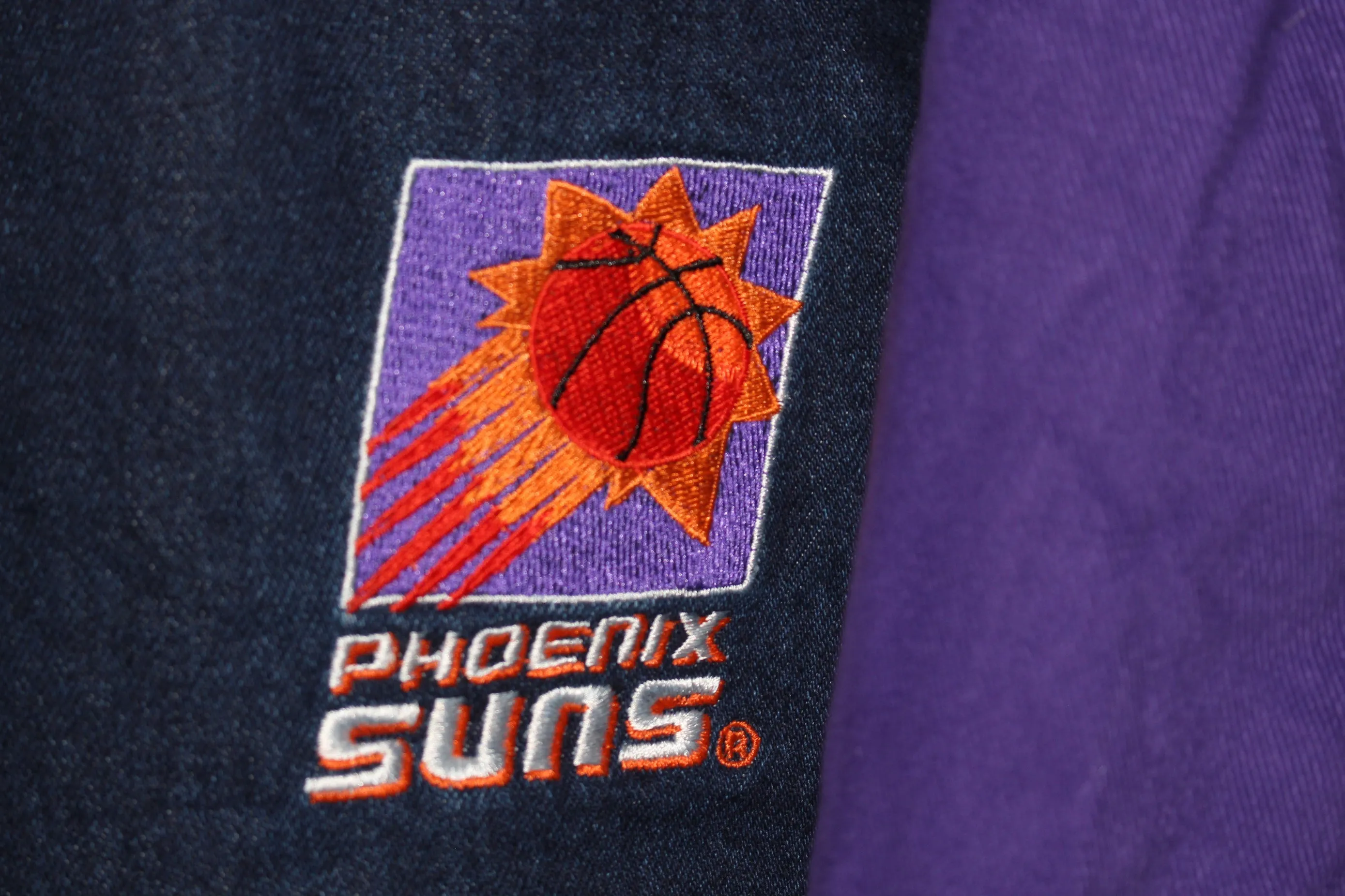 Phoenix Suns Starter Denim Bomber Jacket (XL)