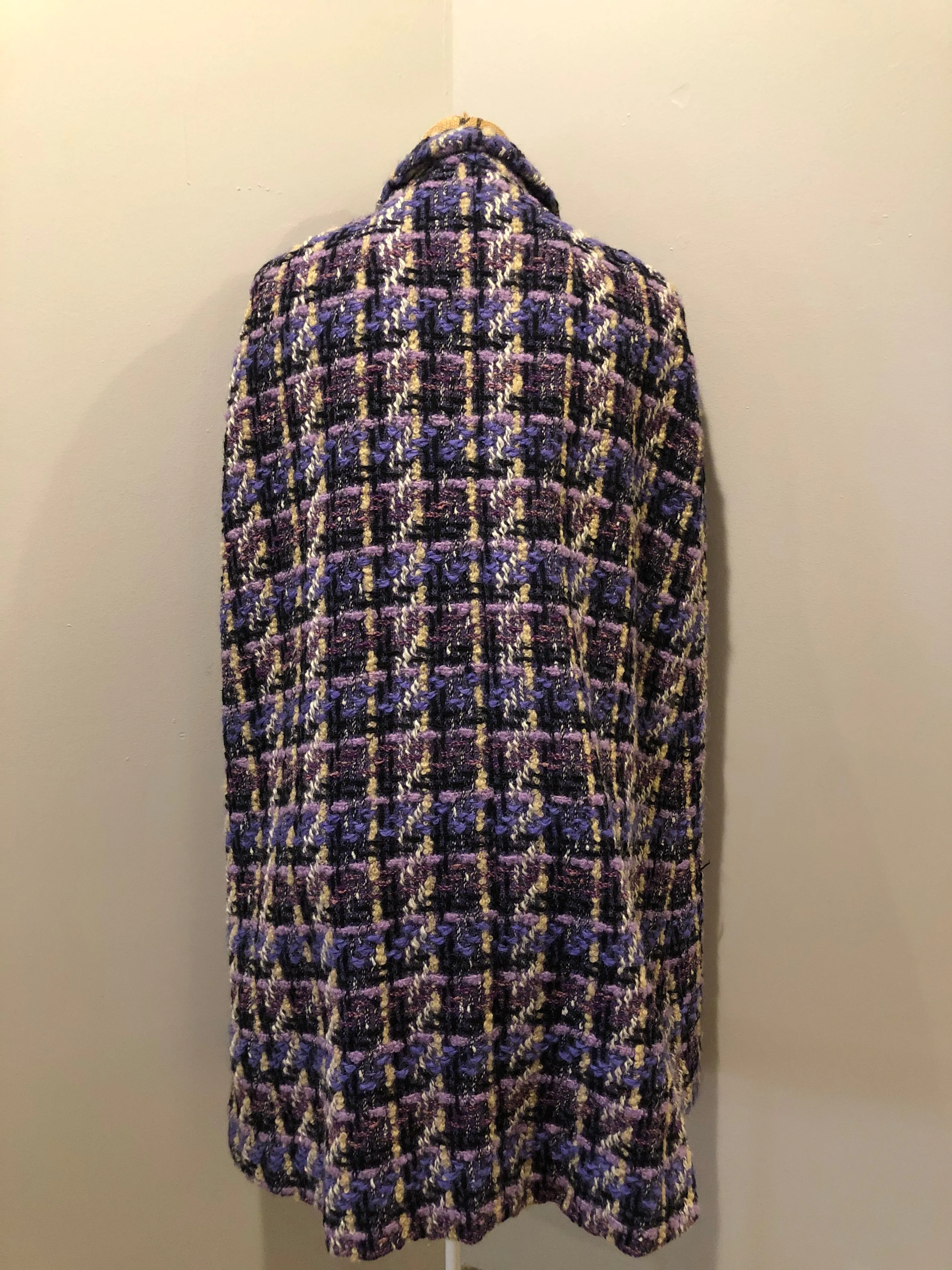 Purple Handmade Wool Cape, SOLD
