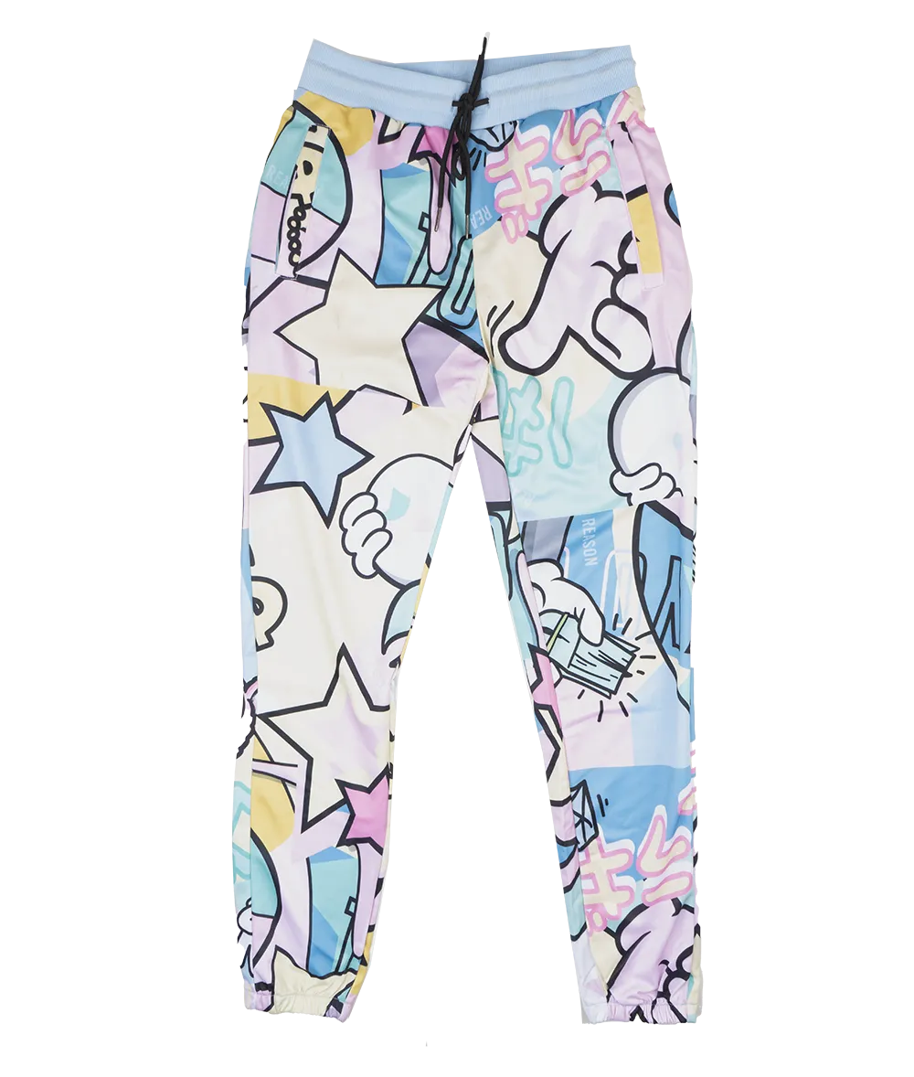REASON GRAPHIC TRACK PANTS MULTI - TSB-24