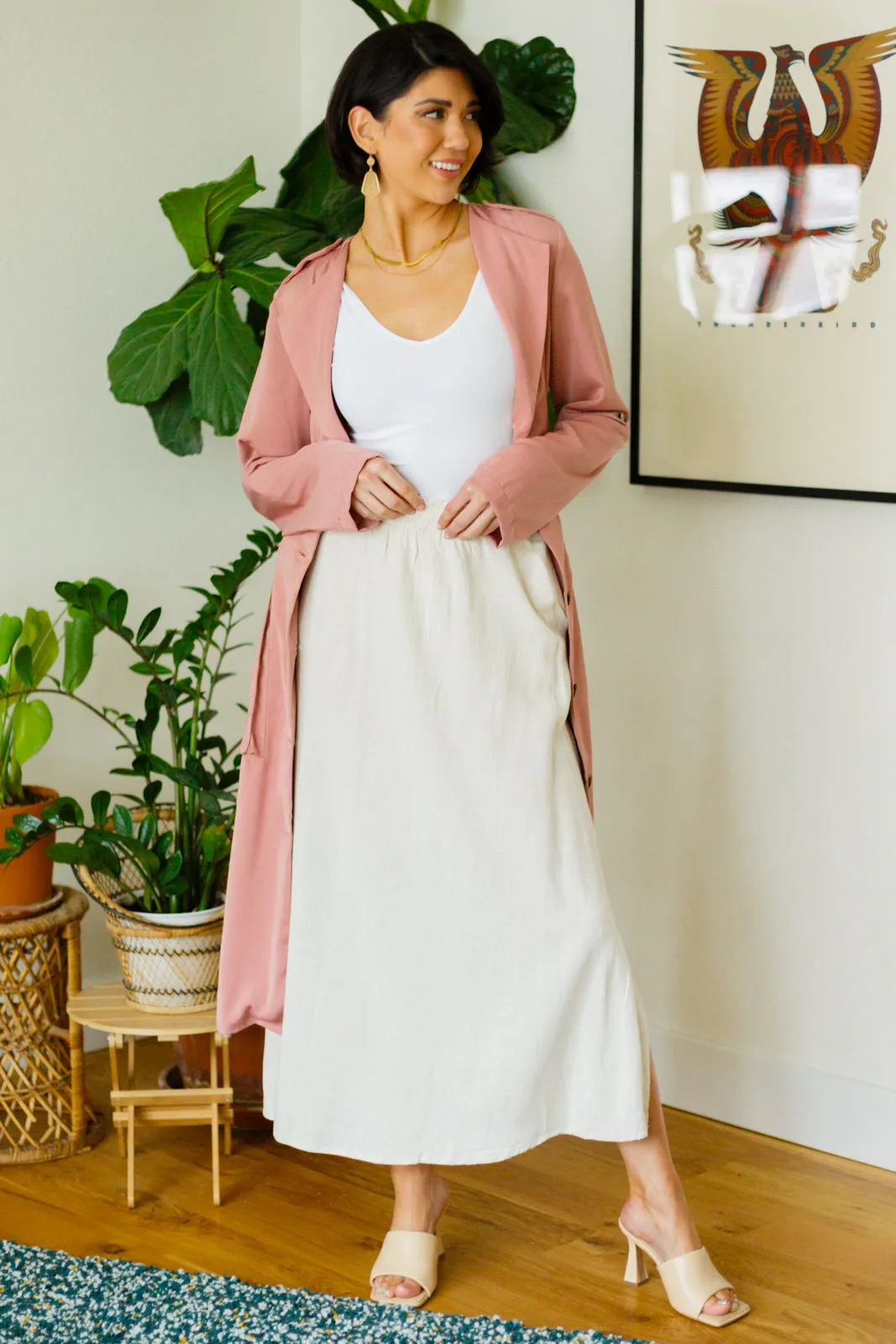 RESTOCKED! Neutral Maxi Skirt