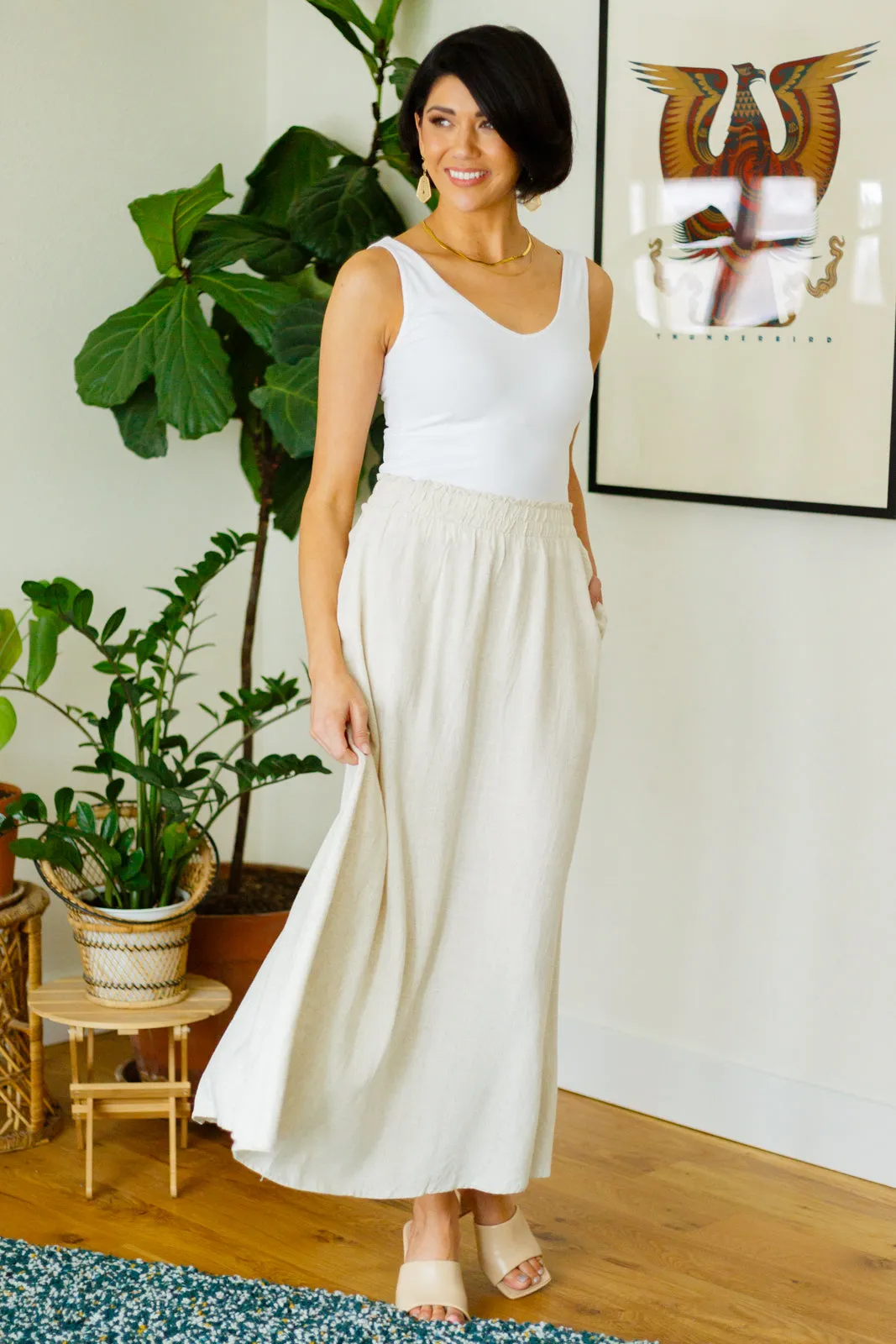 RESTOCKED! Neutral Maxi Skirt
