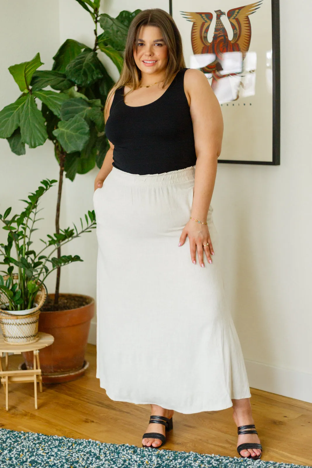 RESTOCKED! Neutral Maxi Skirt
