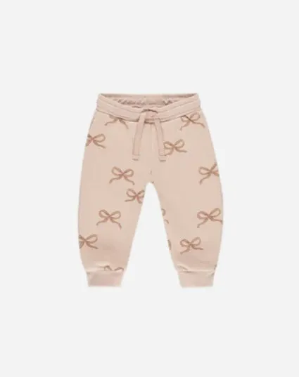 Rylee   Cru Mini Girls Jogger Sweatpant - Bows