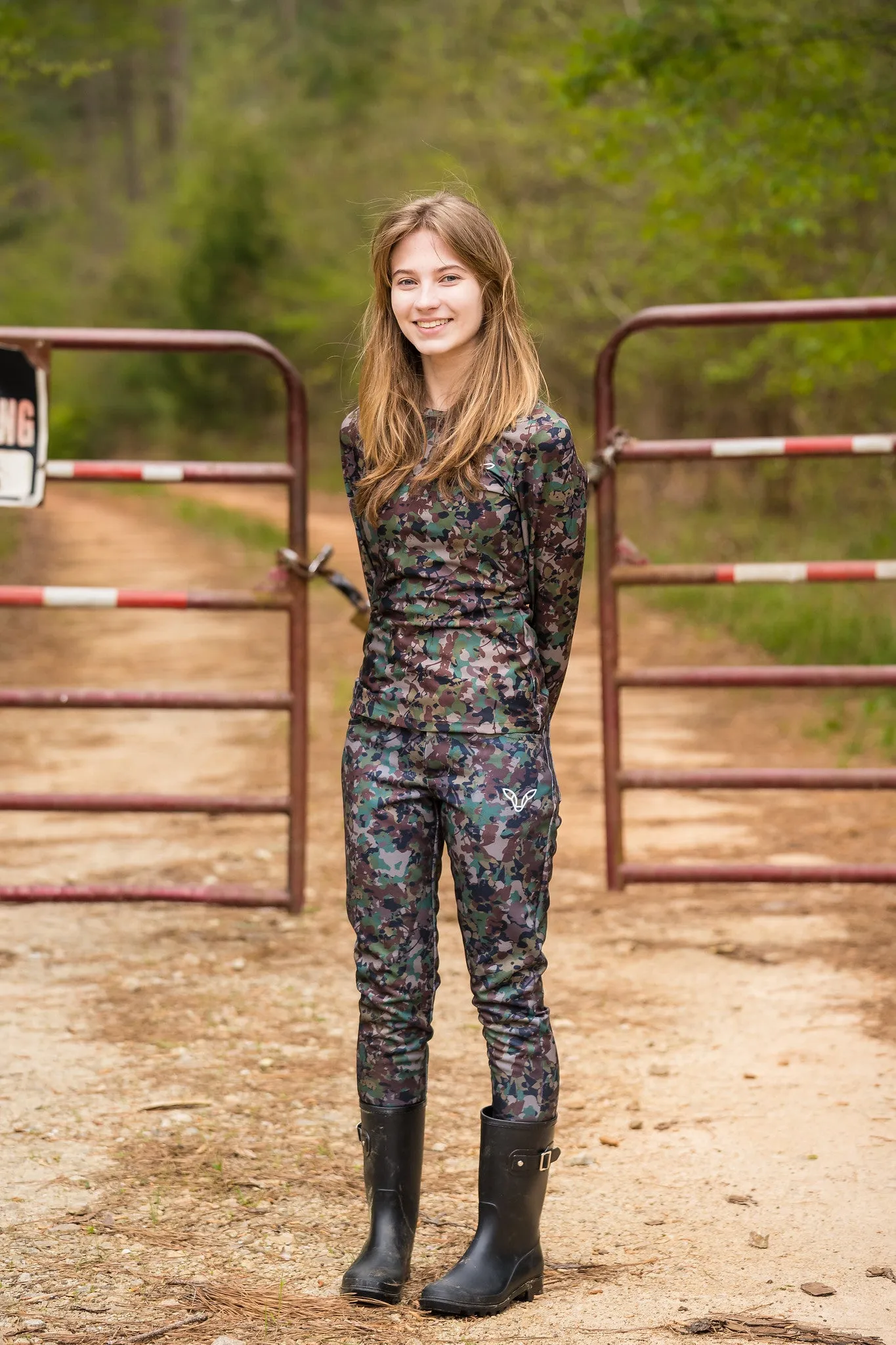 Sapelo Pants - Girls Midweight Camo Hunting Pants