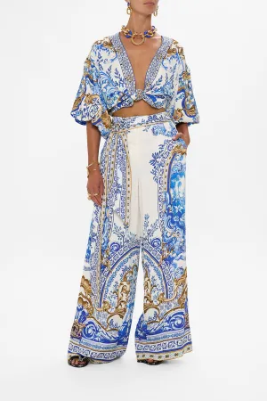 SCARF BELT WIDE LEG PANT AZUL ADVENTURES