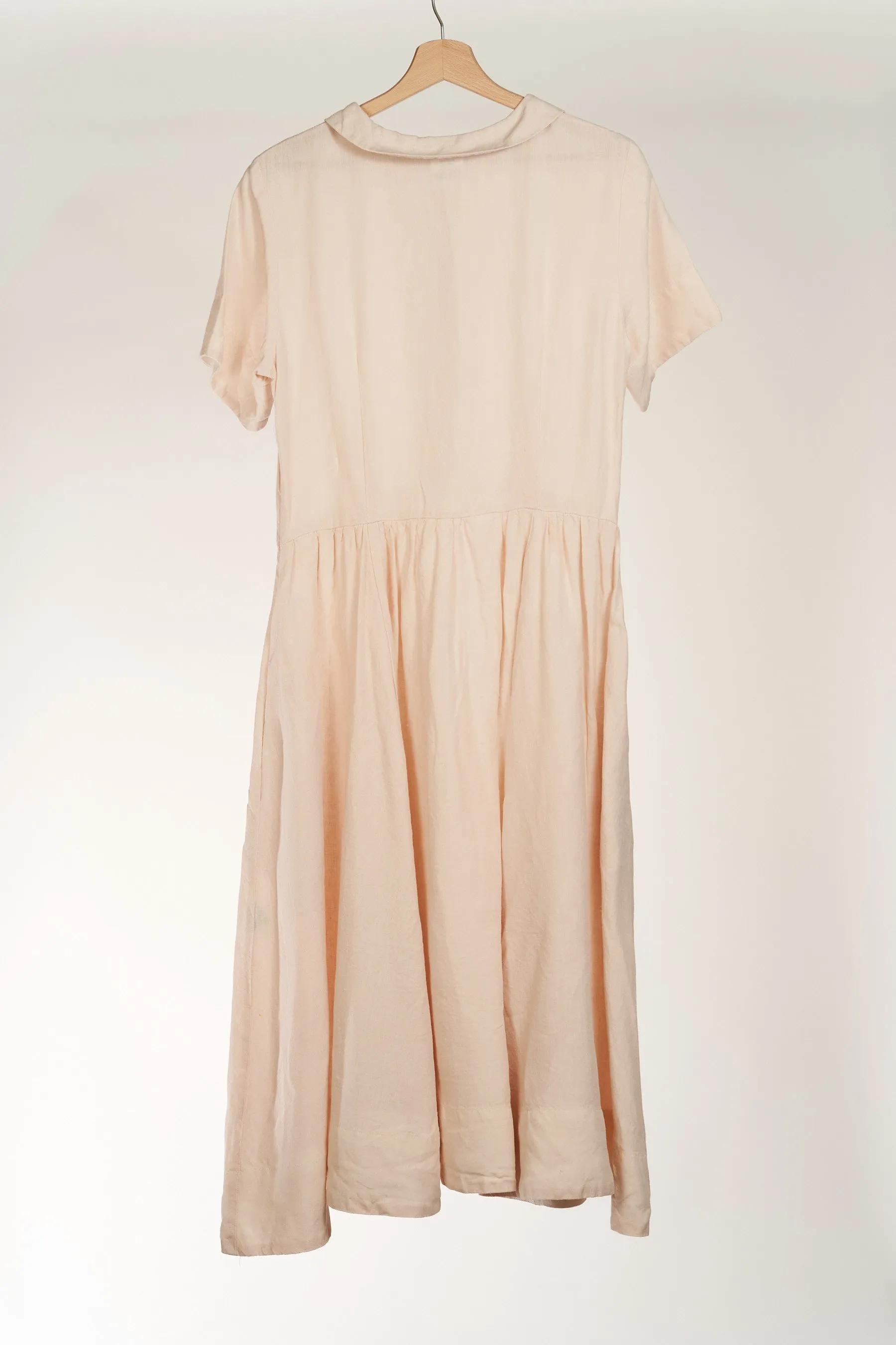 Seashell White Classic Dress, Short Sleeve